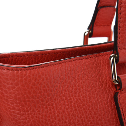 Gucci Calfskin Bamboo Tassel Top Handle Tote Red 11 of 11