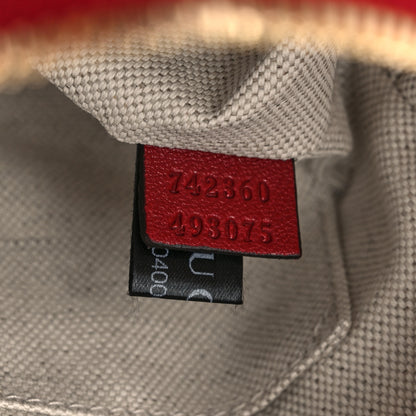 Gucci Sakai Be Green Calfskin Diagonal Stitched Small Blondie Shoulder Bag Rosso 7 of 10