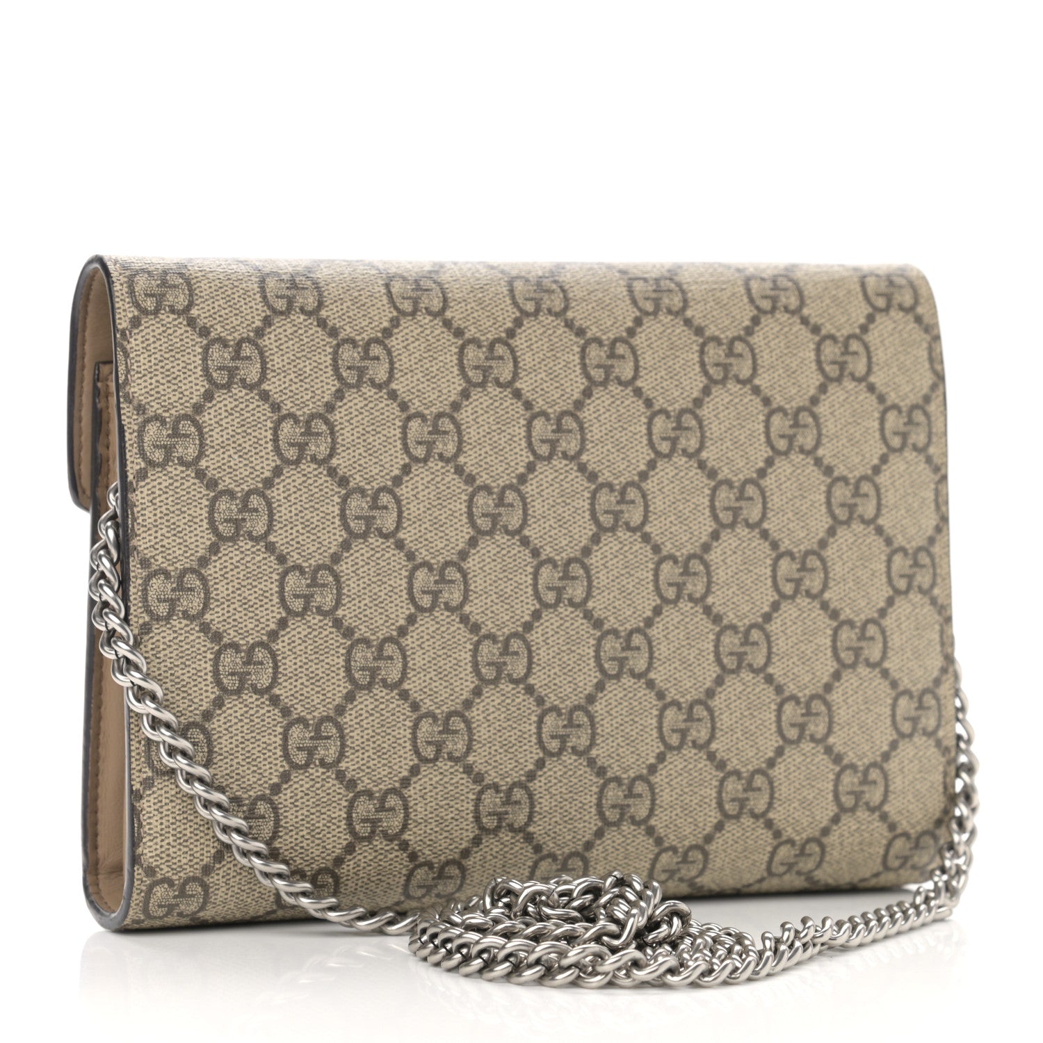 Gucci GG Supreme Monogram Mini Dionysus Chain Wallet Beige Taupe 3 of 10