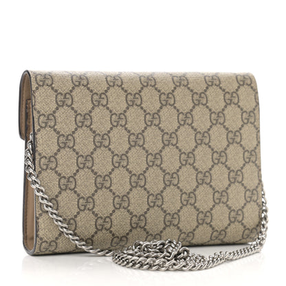 Gucci GG Supreme Monogram Mini Dionysus Chain Wallet Beige Taupe 3 of 10