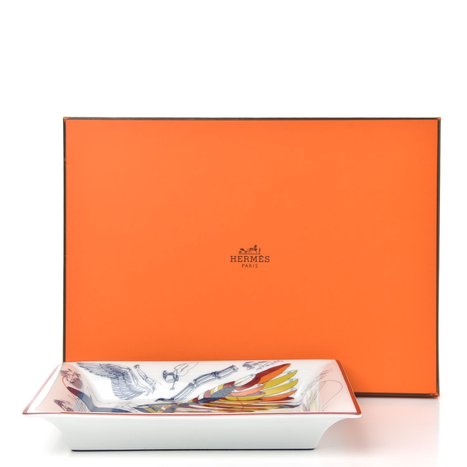 Hermes Porcelain Pegase Change Tray Anis Outremer 6 of 6