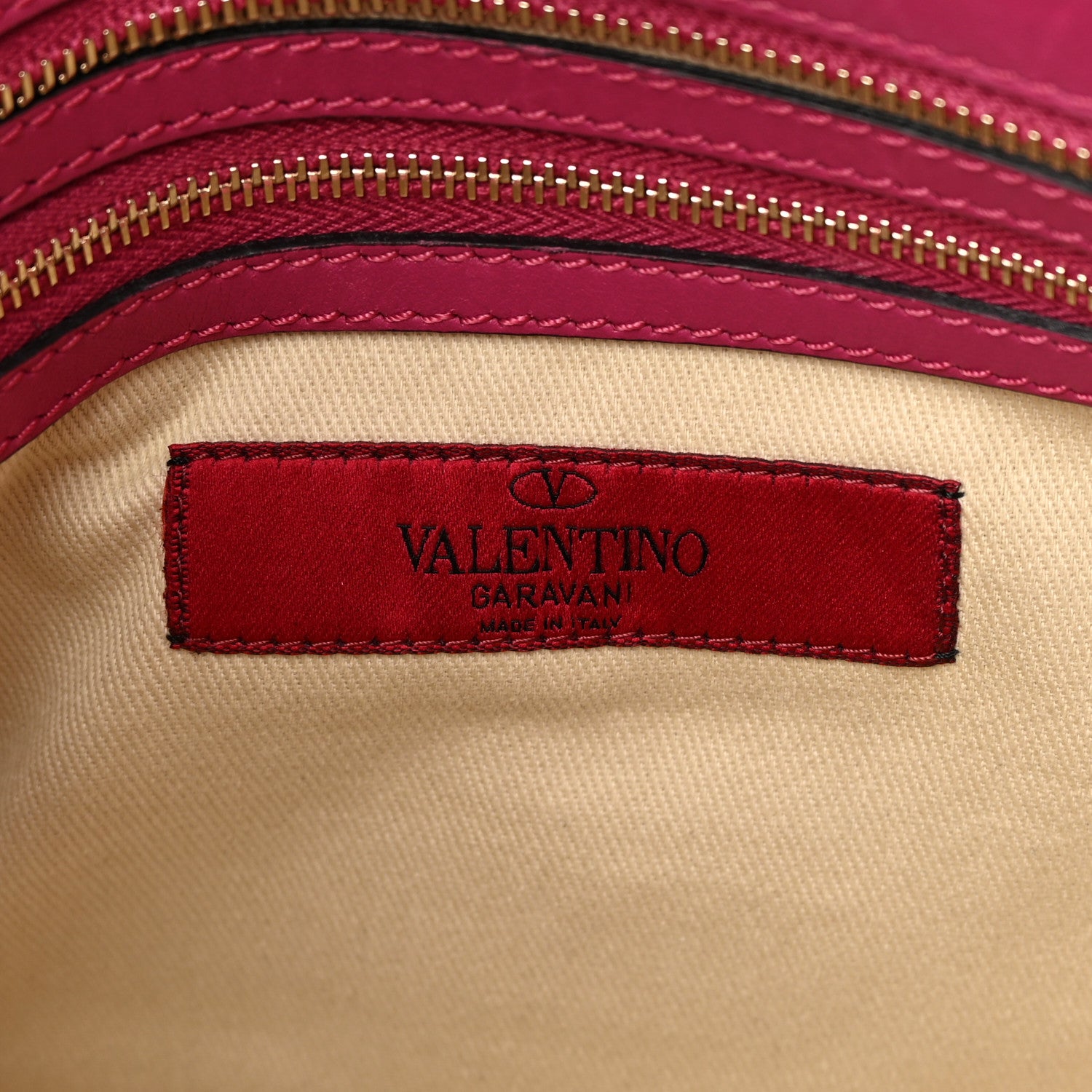 Valentino Garavani Vitello Small Rockstud Double Handle Tote Deep Cyclamin 6 of 16