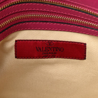 Valentino Garavani Vitello Small Rockstud Double Handle Tote Deep Cyclamin 6 of 16