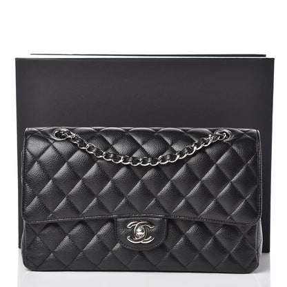 Chanel Caviar Quilted Medium Double Flap Black 10 of 10