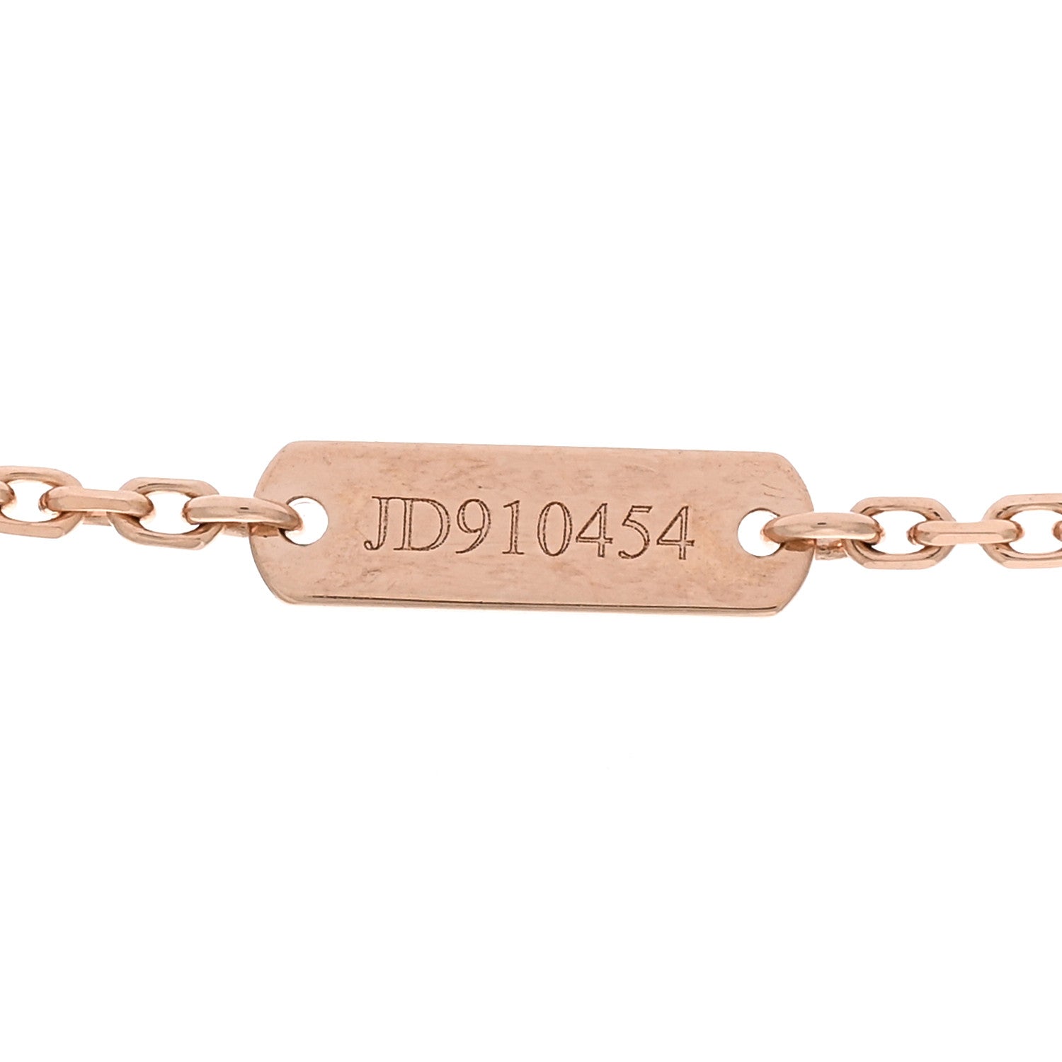 Van Cleef & Arpels 18K Rose Gold Diamond Small Perlee Clovers Pendant Necklace 4 of 6