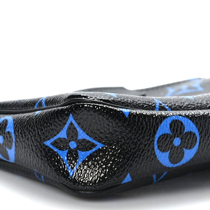 Louis Vuitton Colored Monogram Mini Pochette Accessories Blue Black 7 of 8