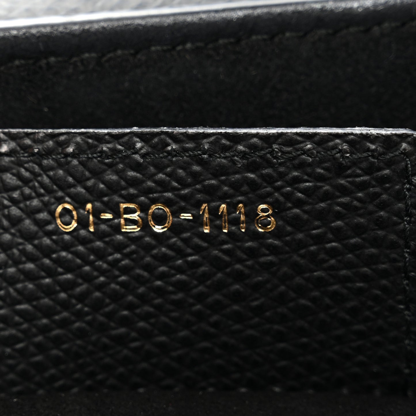 Grained Calfskin Saddle Bag Black