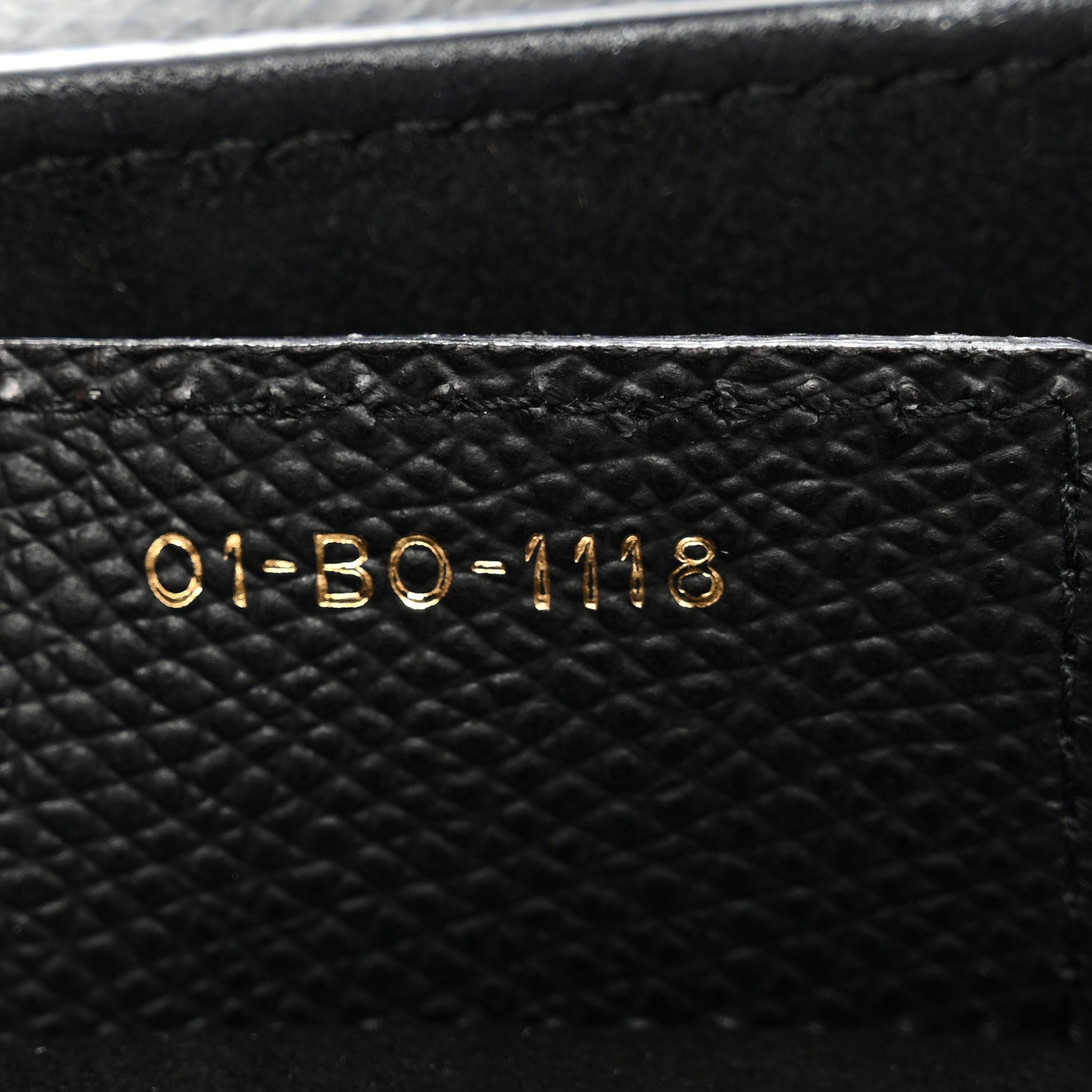 Christian Dior Grained Calfskin Saddle Bag Black 7 of 11