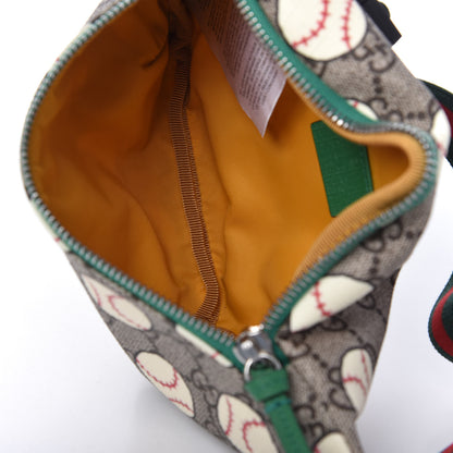 Gucci GG Supreme Monogram Baseballs Web Childrens Belt Bag 5 of 10