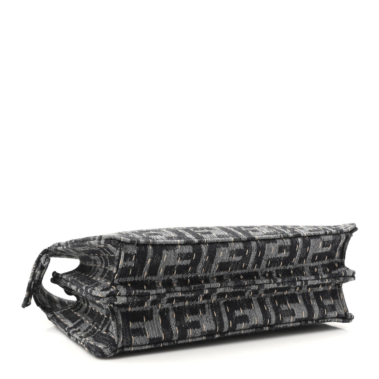 Chenille Vitello Seta FF Peekaboo I See U X Cross Satchel Blue Notte