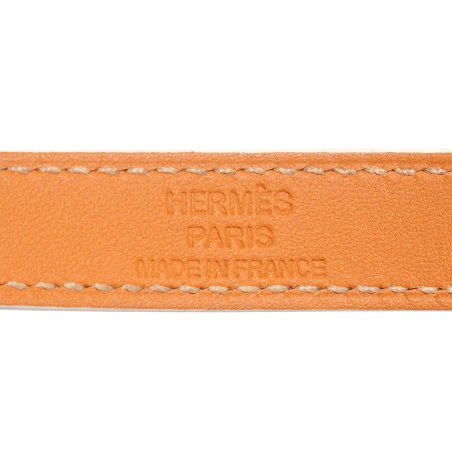 Epsom Kelly Double Tour Bracelet XS White
