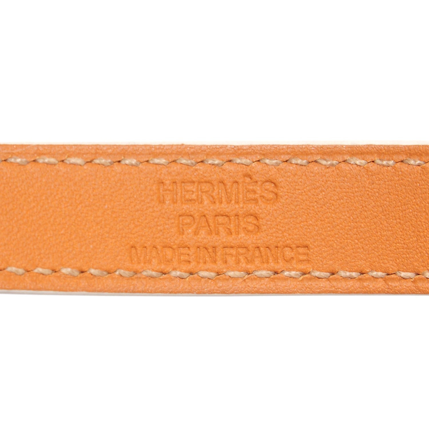 Hermes Epsom Kelly Double Tour Bracelet XS White 5 of 8