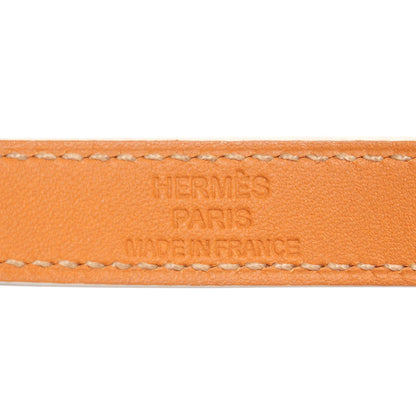 Hermes Epsom Kelly Double Tour Bracelet XS White 5 of 8