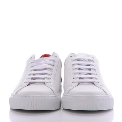 Givenchy Calfskin Reverse Logo Womens Urban Street Sneakers 36.5 White Red 3 of 12