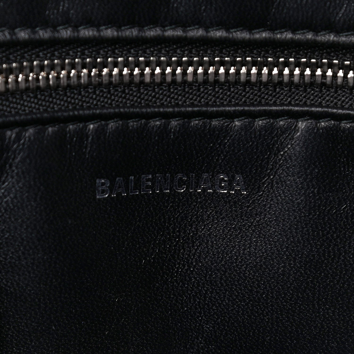 Balenciaga Shiny Day Calfskin Logo XS Triangle Chain Duffle Bleu Roi White 6 of 11