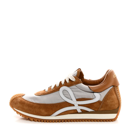 Loewe Nylon Suede Flow Runner Sneakers 41 Gold 1 of 8