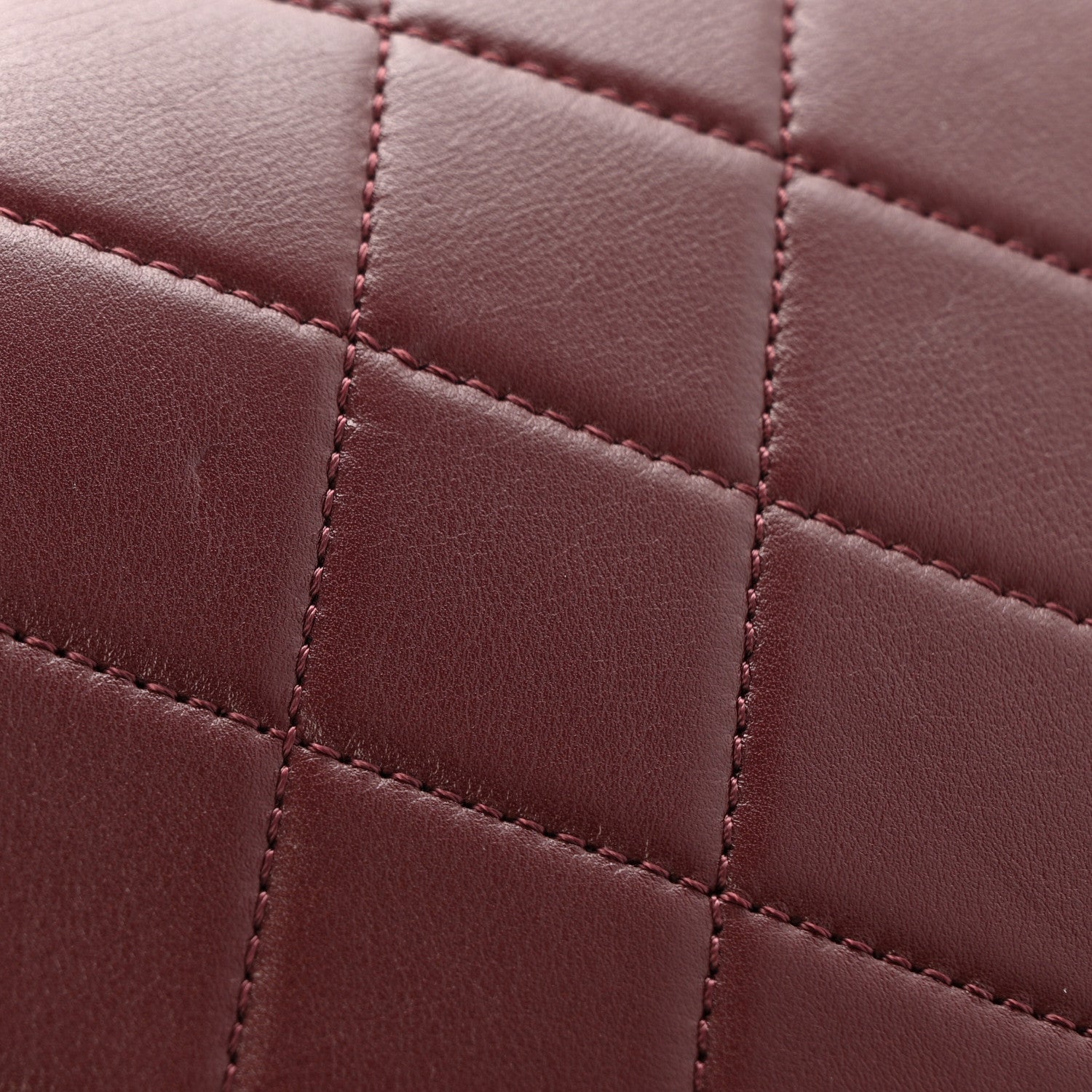 Chanel Iridescent Sheepskin Quilted Enamel Top Handle Bag Burgundy 15 of 16