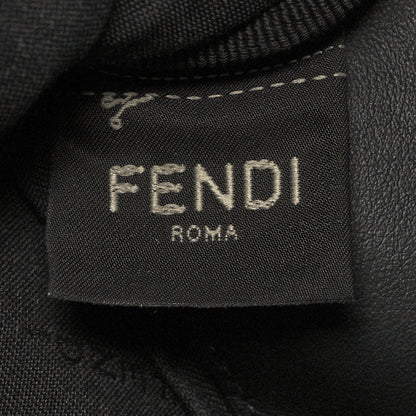 Fendi X SARAH COLEMAN Fabric Jacquard FF Vertigo Pouch Tobacco Moro Black 6 of 11