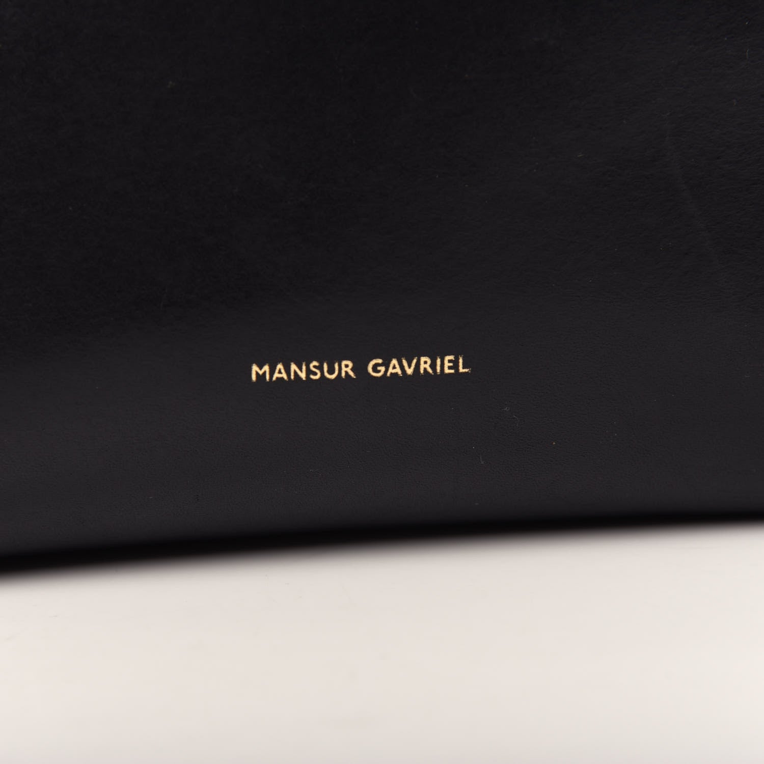 Mansur Gavriel Vegetable Tanned Calfskin Mini Bucket Bag Black Flamma 6 of 9