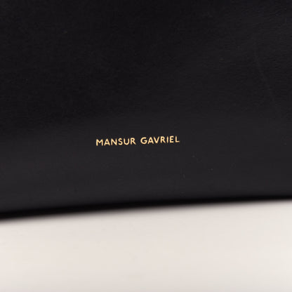 Mansur Gavriel Vegetable Tanned Calfskin Mini Bucket Bag Black Flamma 6 of 9