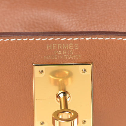 Hermes Togo Kelly Ado Backpack Gold 10 of 13