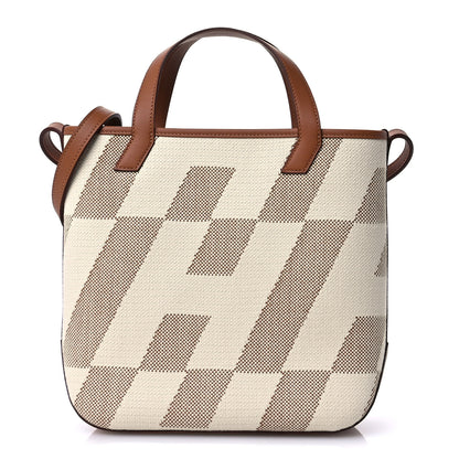 Hermes Swift Toile H Cabas H En Biais 27 Ecru Naturel Gold 8 of 11