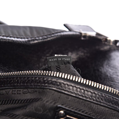 Prada Tessuto Nylon Vitello Shopping Tote Antracite 7 of 13