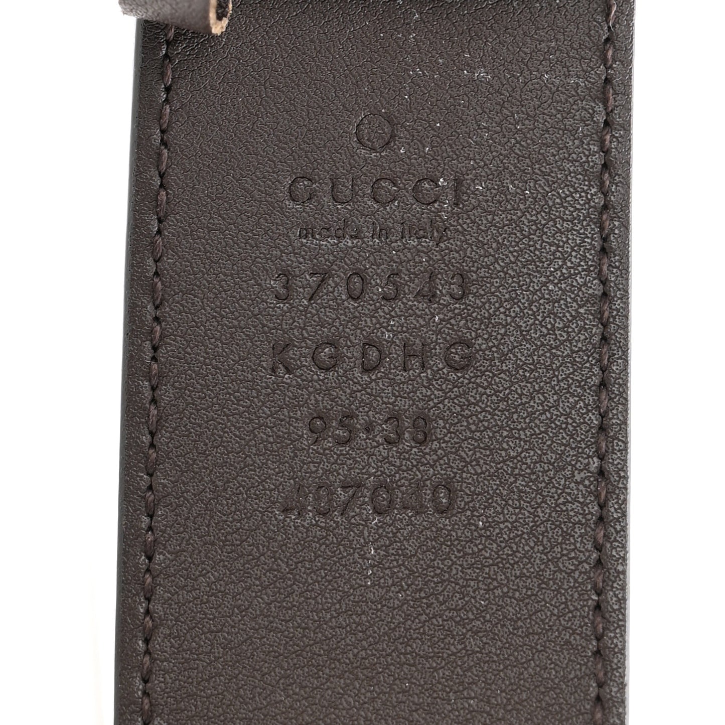GG Supreme Monogram Interlocking G 37mm Belt 95 38 Beige Ebony Cocoa