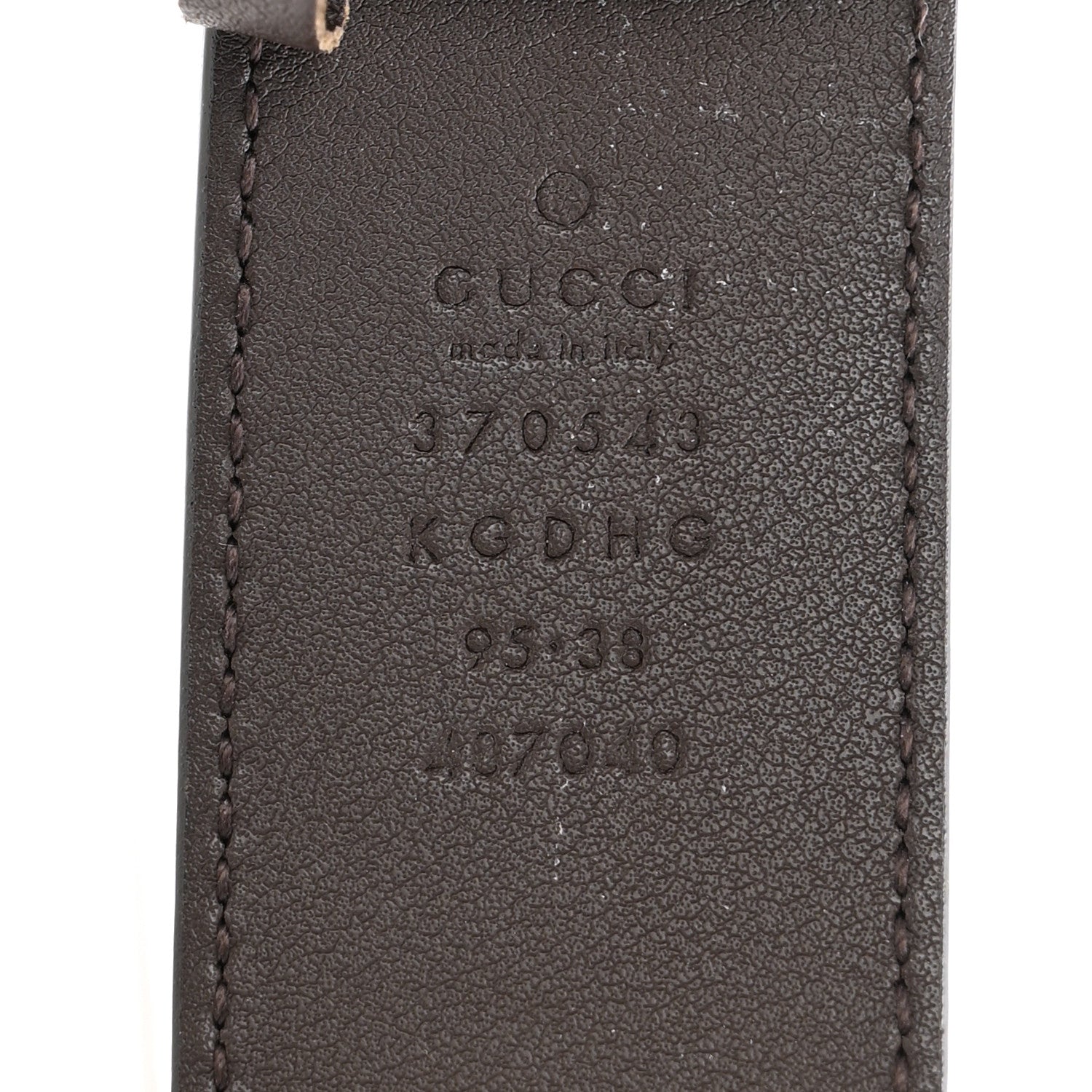 Gucci GG Supreme Monogram Interlocking G 37mm Belt 95 38 Beige Ebony Cocoa 5 of 6
