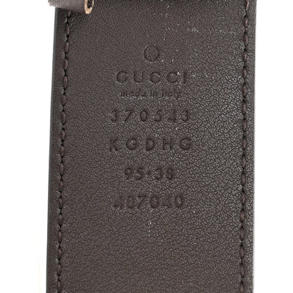 Gucci GG Supreme Monogram Interlocking G 37mm Belt 95 38 Beige Ebony Cocoa 5 of 6