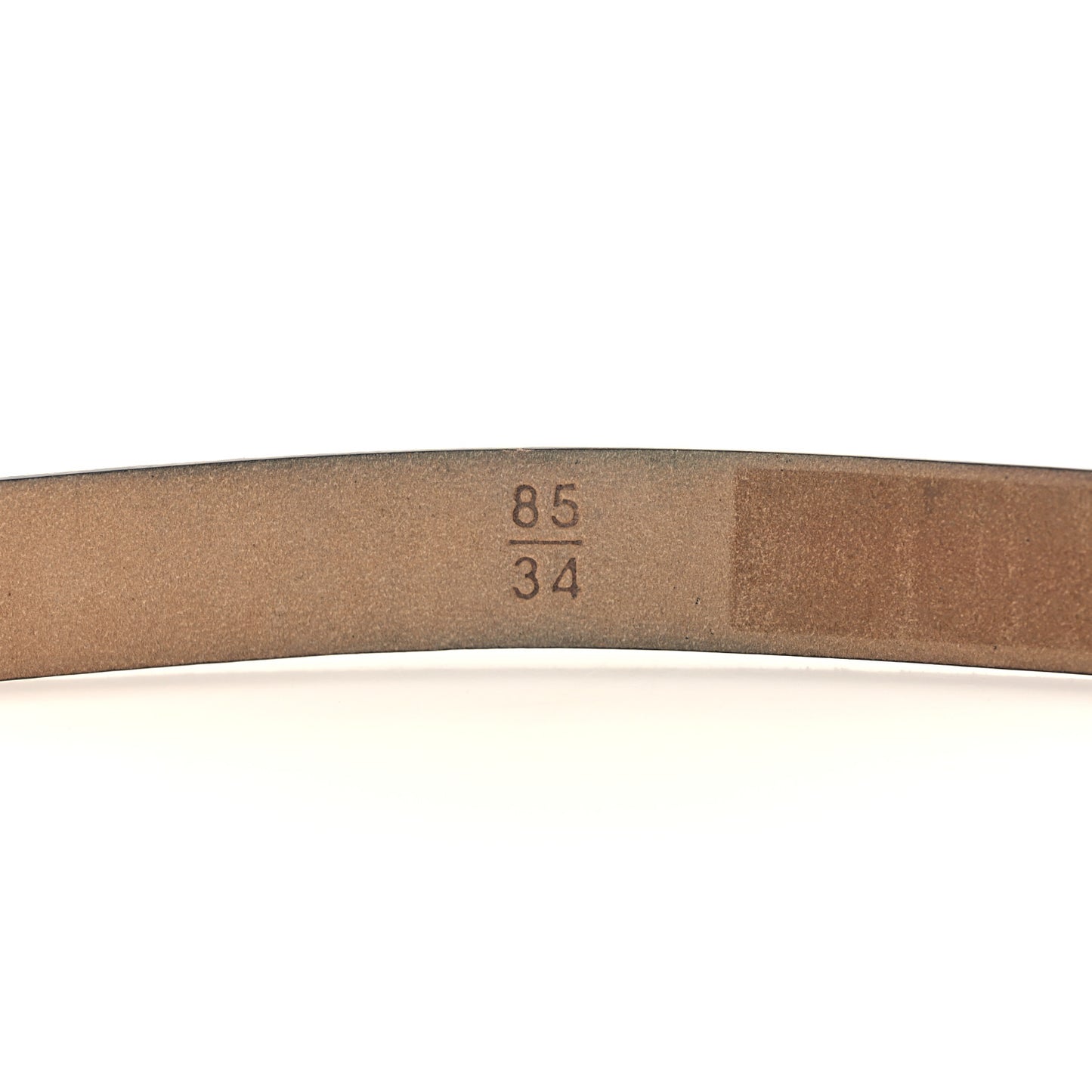 Glitter Calfskin CC Logo Skinny Belt 85 34 Black