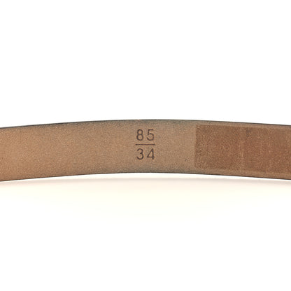 Chanel Glitter Calfskin CC Logo Skinny Belt 85 34 Black 5 of 8