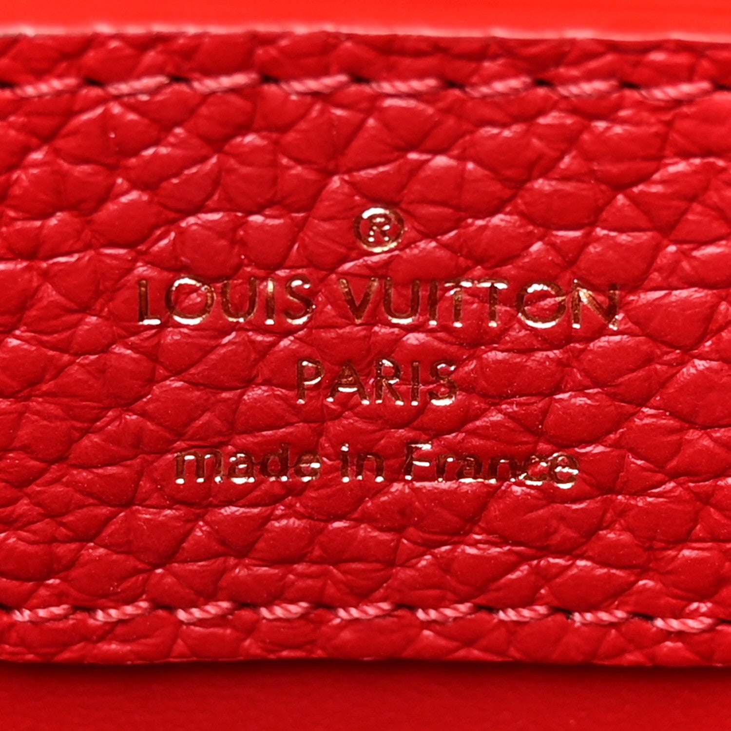Louis Vuitton Taurillon Snakeskin Capucines PM Scarlet 6 of 11