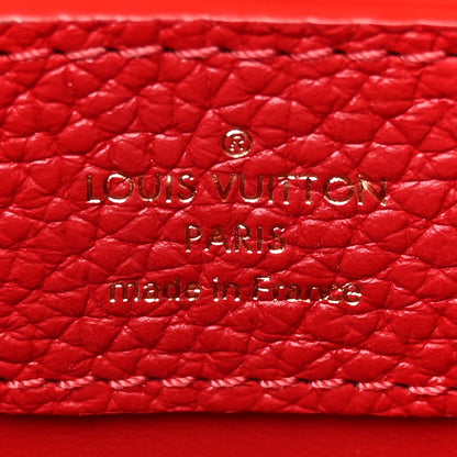 Louis Vuitton Taurillon Snakeskin Capucines PM Scarlet 6 of 11