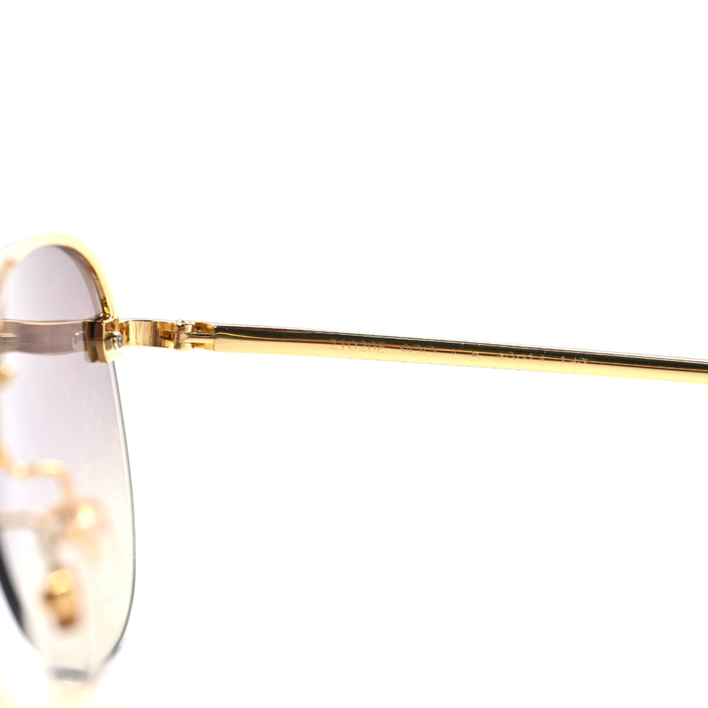 Metal Clockwise Sunglasses Z1020W Gold