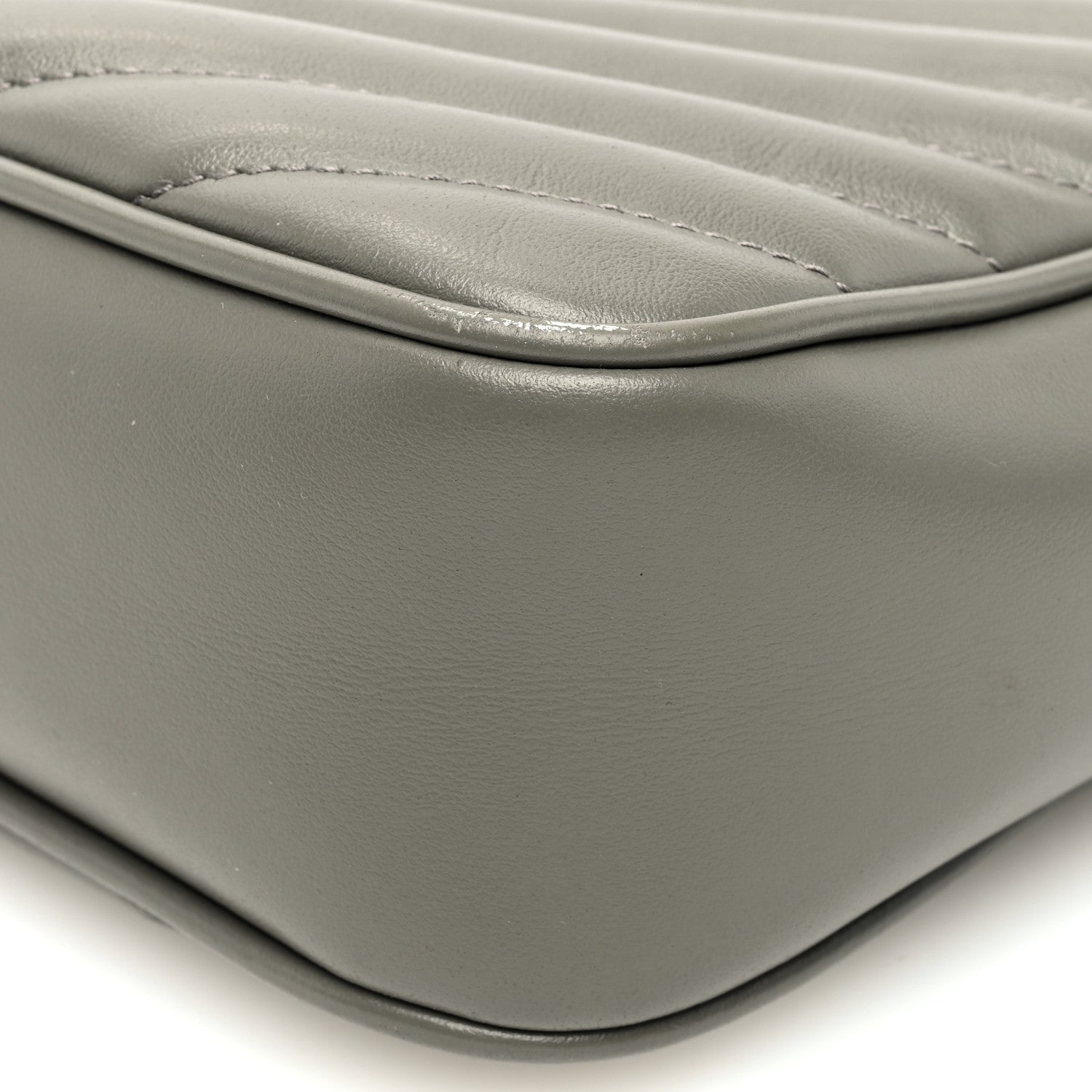 Saint Laurent Calfskin Matelasse Monogram Lou Camera Bag Fog 9 of 9