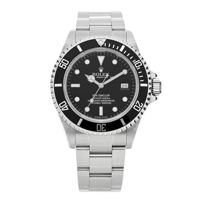 Rolex Stainless Steel 40mm Sea-Dweller Oyster Perpetual Watch Black 16600 1 of 4