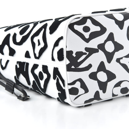 Louis Vuitton X UF Tufted Monogram Neverfull MM Black White 6 of 11