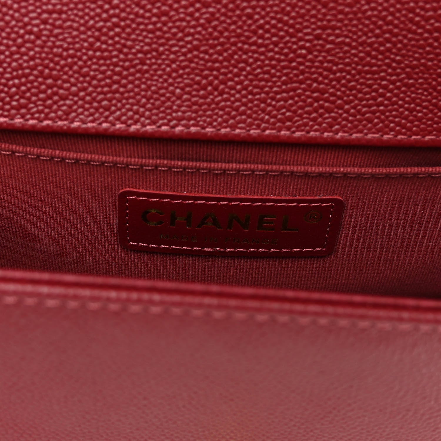 Chanel Caviar Quilted Small Boy Flap Burgundy 6 of 10