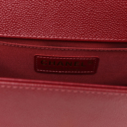 Chanel Caviar Quilted Small Boy Flap Burgundy 6 of 10