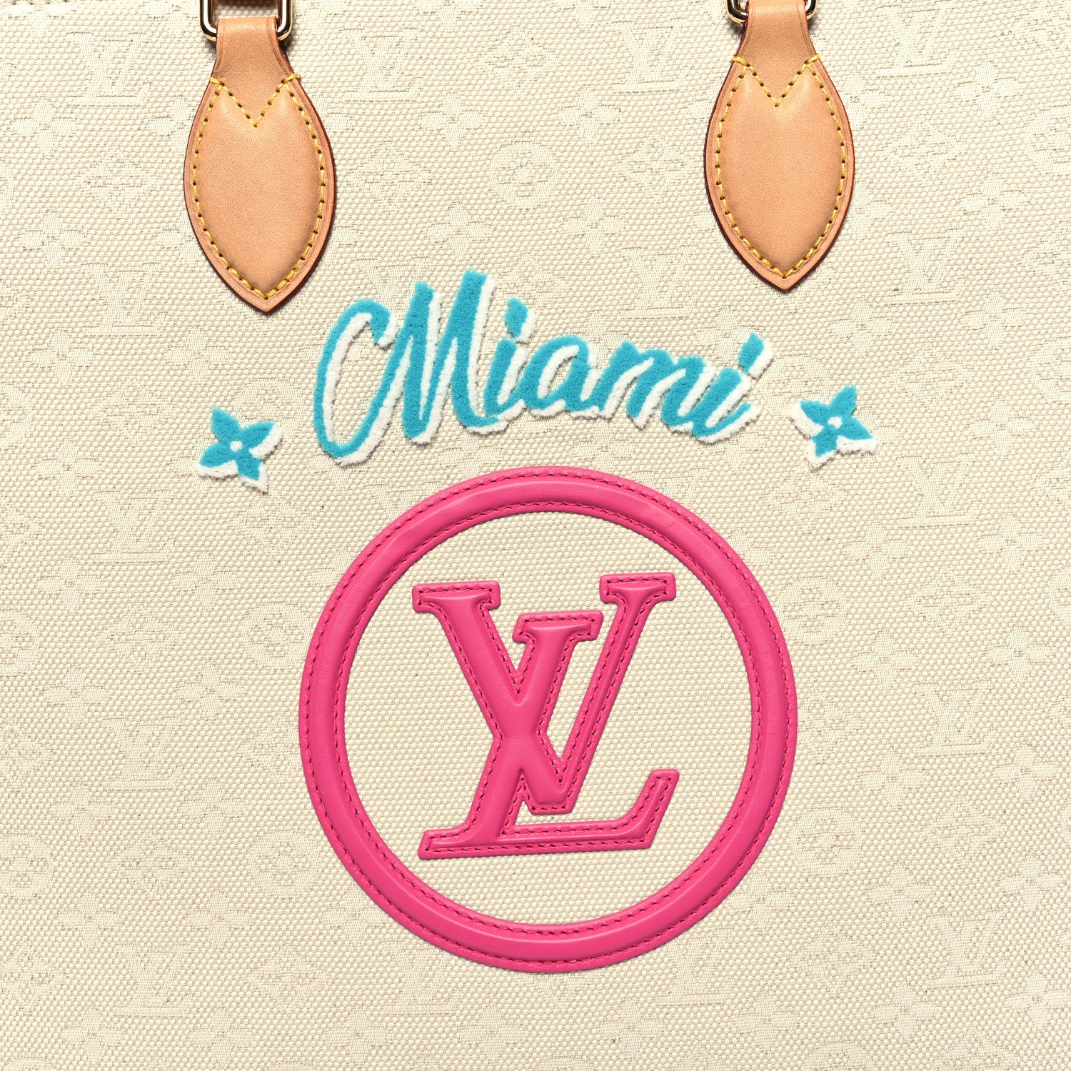 Louis Vuitton Jacquard Monogram Miami Onthego GM 7 of 11
