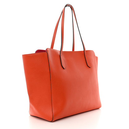 Gucci Dollar Calfskin Medium Swing Tote Sun Orange Pure Red 3 of 14