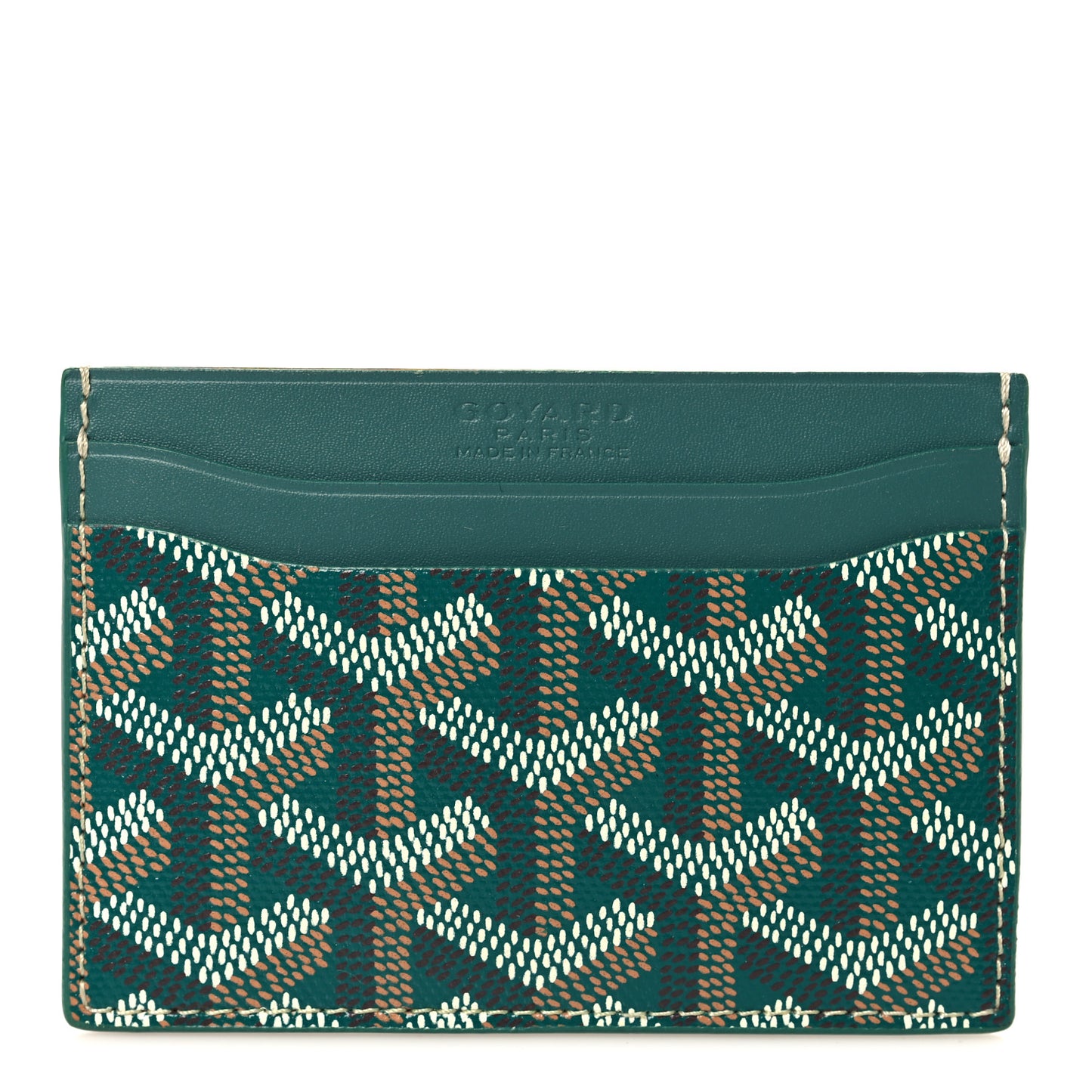 Goyardine Saint Sulpice Card Holder Green