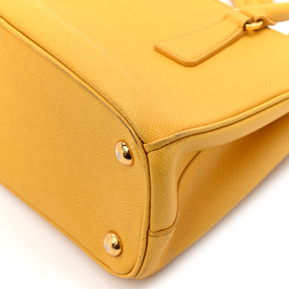 Prada Saffiano Lux Small Galleria Double Zip Tote Soleil 19 of 33