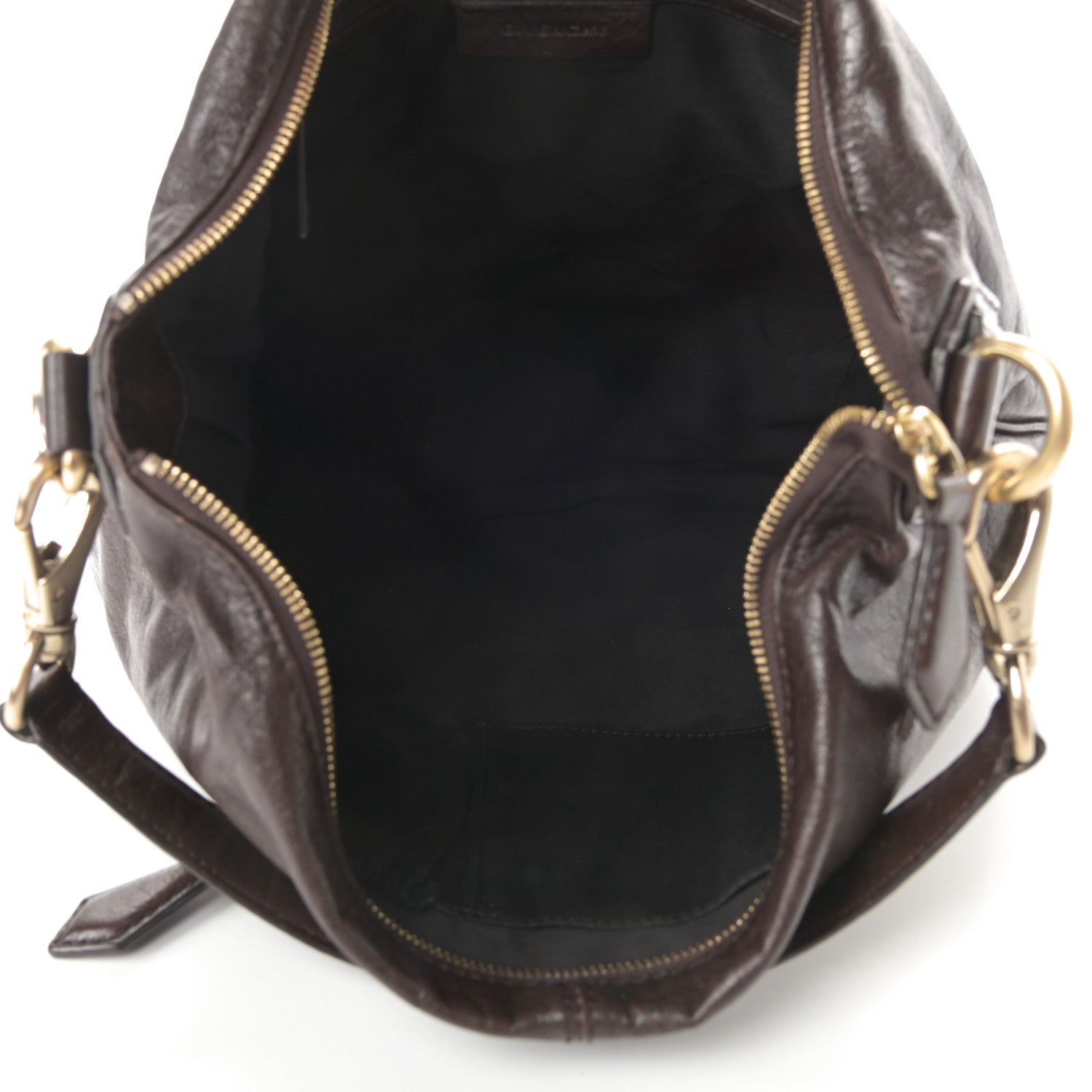 Givenchy Calfskin Zip Top Hobo Brown 5 of 11