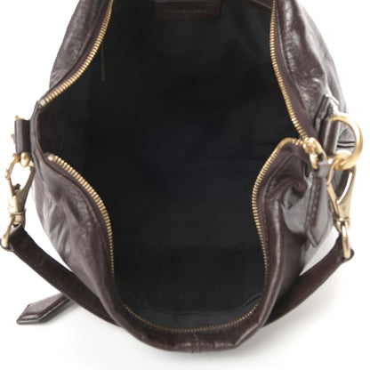 Givenchy Calfskin Zip Top Hobo Brown 5 of 11