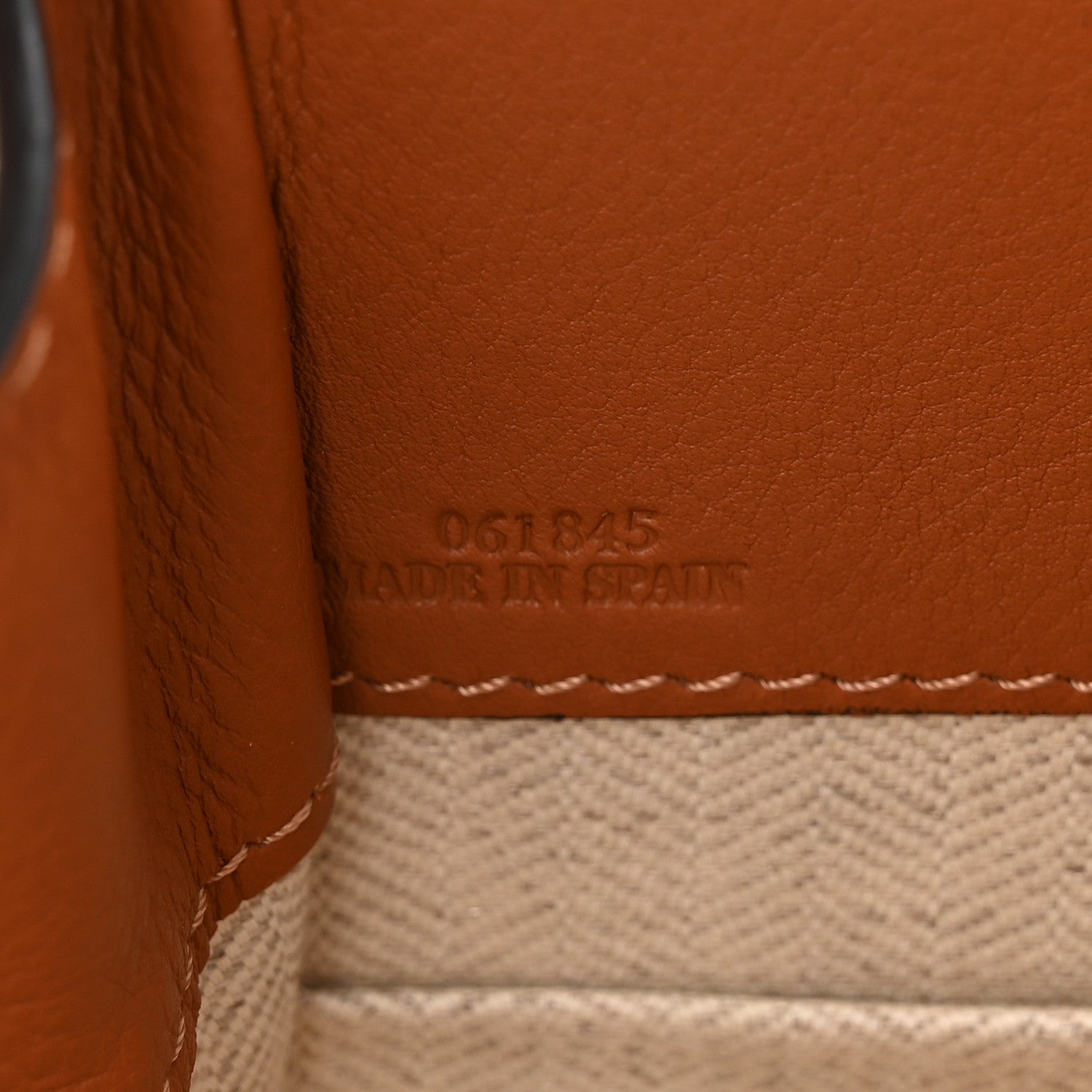 Loewe Calfskin Canvas Mini Hammock Shoulder Bag Natural Tan 7 of 10
