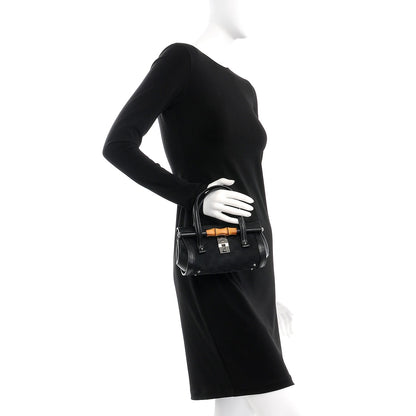 Gucci Monogram Small Bamboo Bullet Black 2 of 8