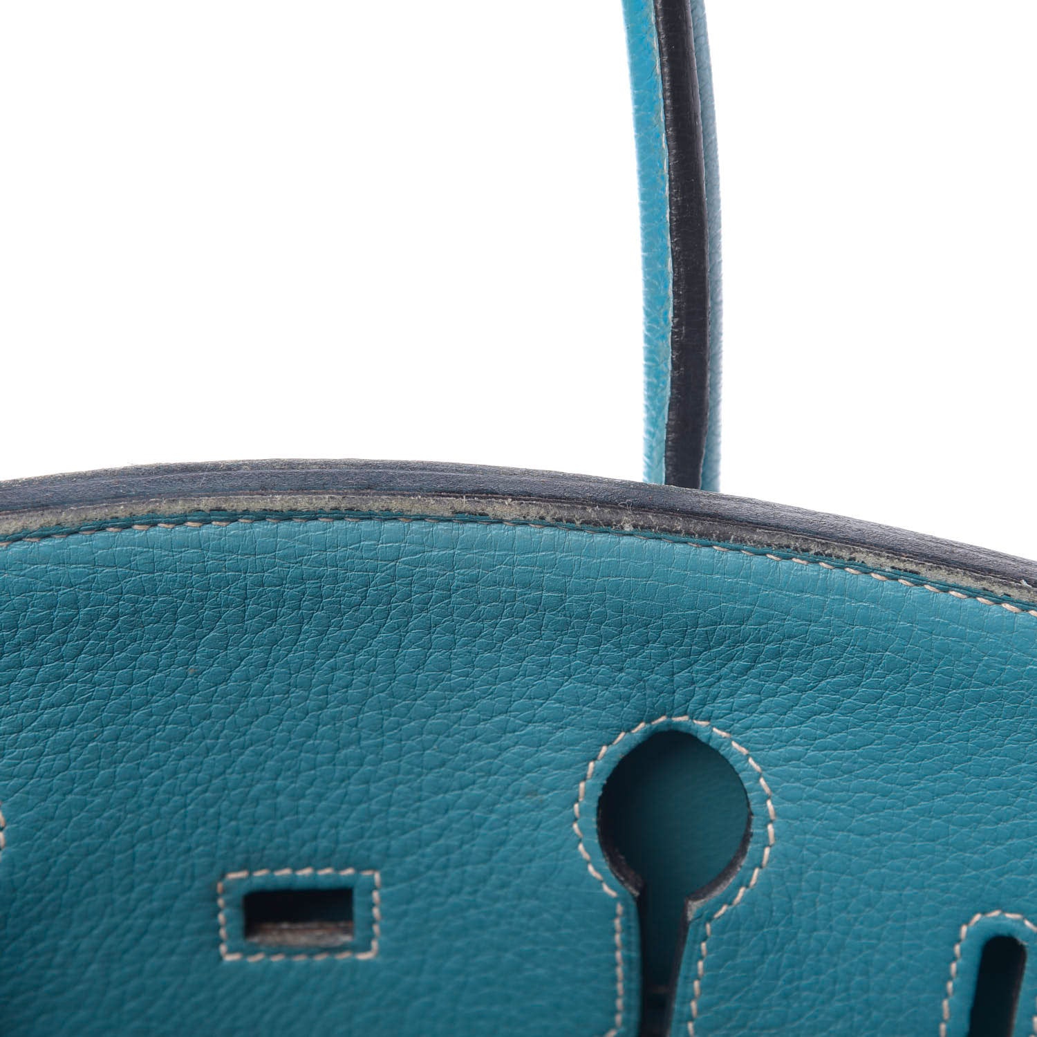 Hermes Taurillon Clemence Birkin 35 Bleu Jean 8 of 27