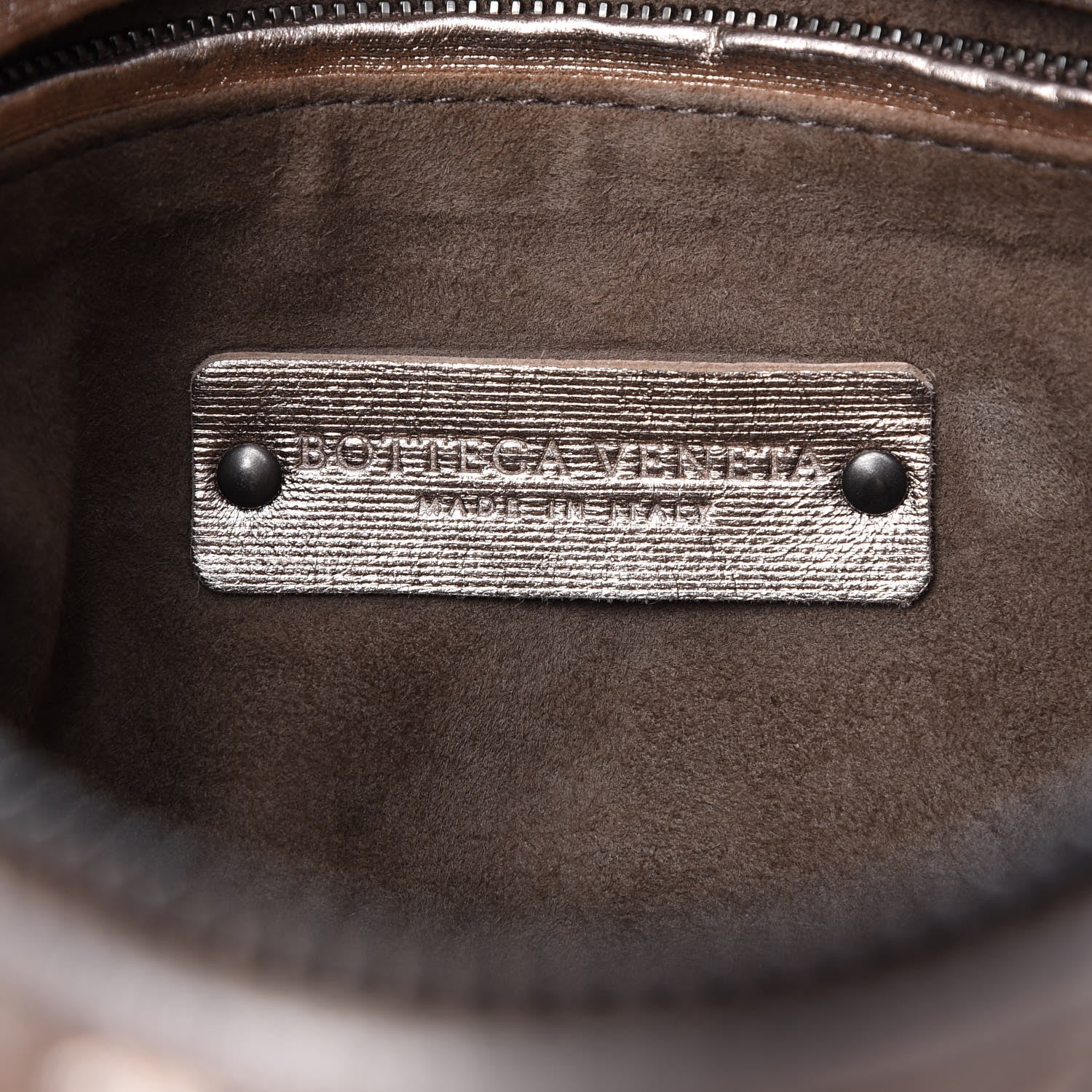 Bottega Veneta Metallic Grosgrain Intrecciato Pillow Crossbody Messenger Rose Gold 6 of 9